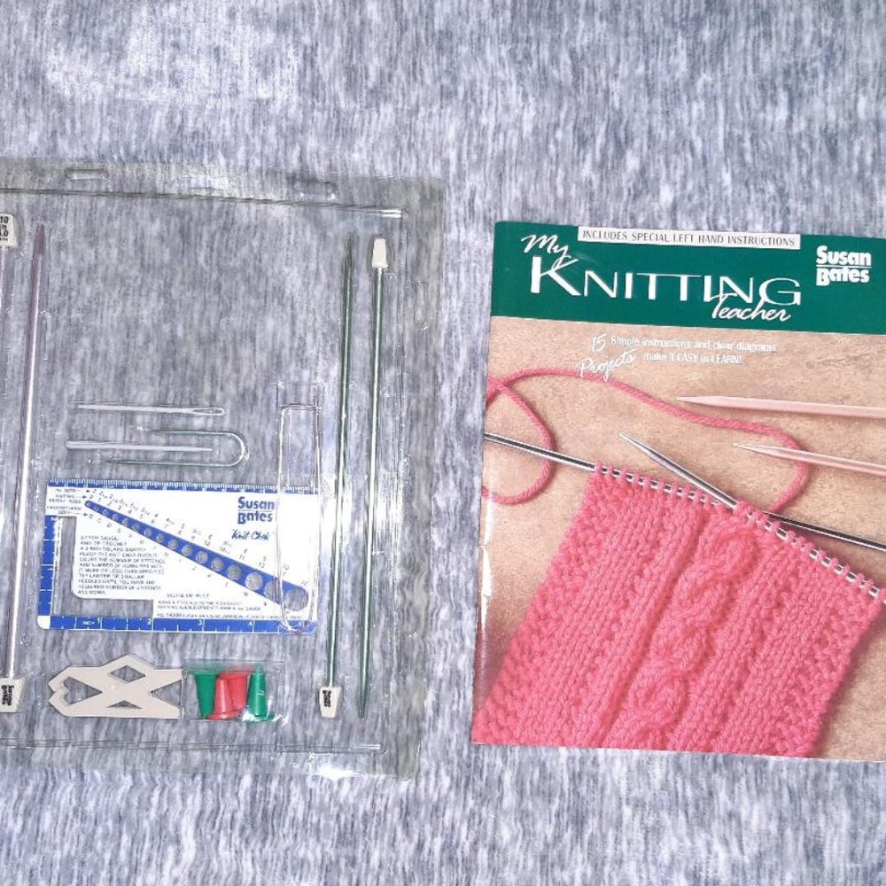 Susan Bates My Knitting Teacher Kit and Knit Tops
